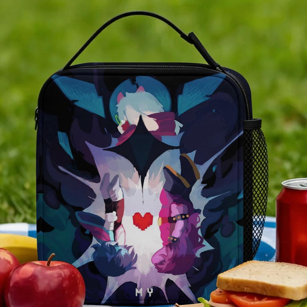 My Deltarunes Video Game Insulated Lunch Bags Thermal Bag Reusable,Meal Container Large Lunch Box Tote Bento Pouch