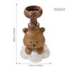 Cartoon Bear Shape Foam Soap Dispenser Foam Dispenser for Bathroom Refillable Hand Sanitizers and Shampoo Pump Bottle