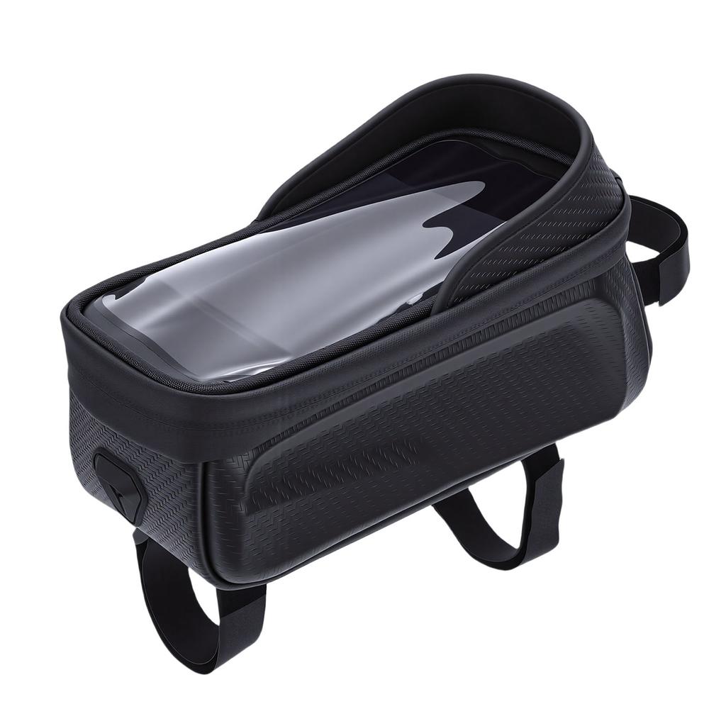 Bike Front Frame Bag Water Proof EVA Hard     Top Tube Bag Cycling Pouch with Touchscreen TPU Film