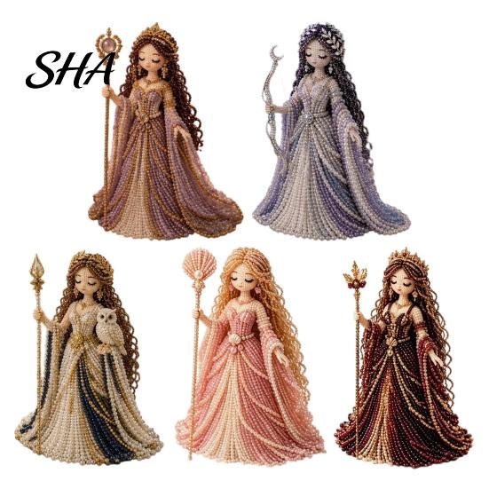Creative Bead Craft Kit Divine Beaded Goddess Kit, 3D DIY for Adults Art Project with Colorful Beads Teens Women Handmade Gift