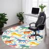 1pc Horse Cloud Office Round Area Rug, Under Office Chairs Bedroom Living Room Home Decor, Room Deco