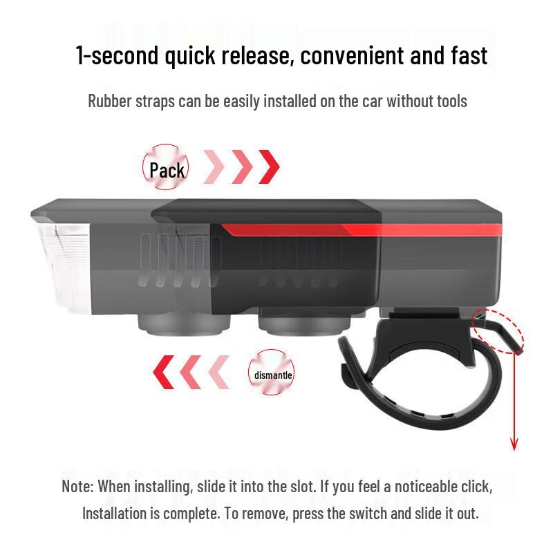 CNMF Solar USB LED Bike Headlight