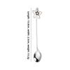 304 Stainless Steel Mixing Spoon with Long Handle Love Heart Star Shape Pendant Fruit Yogurt Honey Mixing Fork Kitchen Tableware