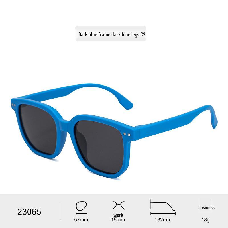 Silicone Soft Polarized UV Protection Children's Sunglasses - Studded Square Frame for Boys & Girls, Trendy Baby Eye Protection for Outings