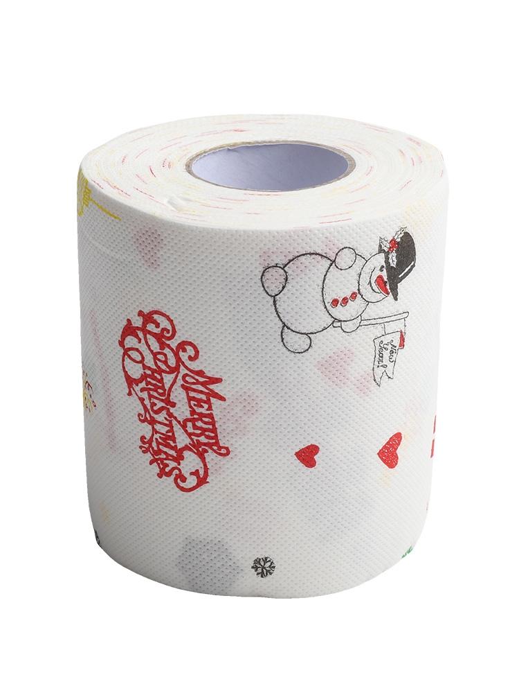Luftiger Feiertagsstil Santa bedruckte Toilettenpapierrolle für alle Anlässe