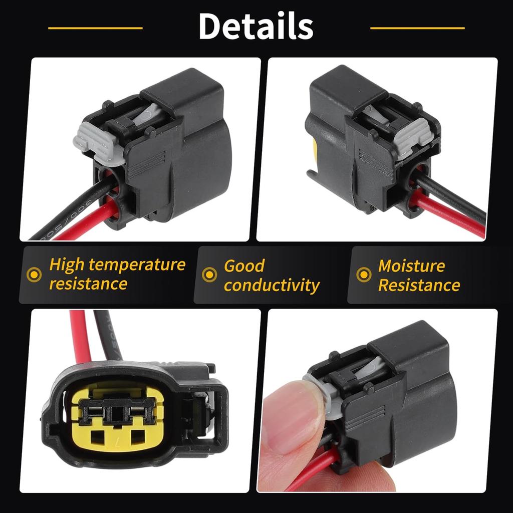 2pcs Ignition Coil Connector Plug for Hyundai Accent 1.6L 12-20 for Hyundai Elantra 1.8L 11-16 for Hyundai Tucson 2.0L 14-20 No.PT2910/S2928 Wiring