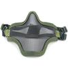 Carbon Steel Half Face Wire Mask Adjustable Steel Mesh Mask Metal Face Mask  Outdoor Sports