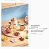 DOWMOO Wooden Afternoon Tea Role-Play Toy for Dexterity and Fun Playhouse Activities