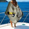 1pc Coraline7 Beach Towel with Custom Name, Beach/Swimming/Bath/Picnic/Camping Towel, Suitable for Seaside Beaches