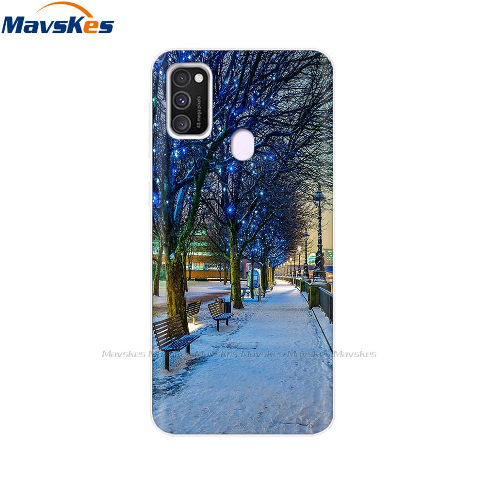 For Samsung Galaxy M21 Case Back Cover Soft Silicone TPU Phone Case For Samsung Galaxy M20 M21 M30 M30s M31 Case Cover Bumper