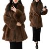 Winter New Imitation Fox Fur Collar Fur Coat Thickened Long Small Fur Coat
