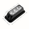 3 LED Emergency Strobe Lights Beacon for Car Truck Hazard Warning Light Surface Mount Vehicle Caution Flashing Light Bar 12V/24V