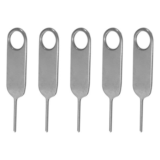 Kit 3 Pin Espulsione SIM Con Cover Antismarrimento – Portachiavi In Silicone, Compatibile Universale