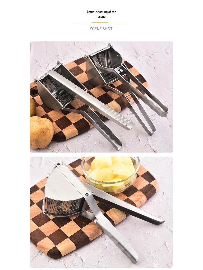 Stainless Steel Potato Masher and Lemon Juicer Tool