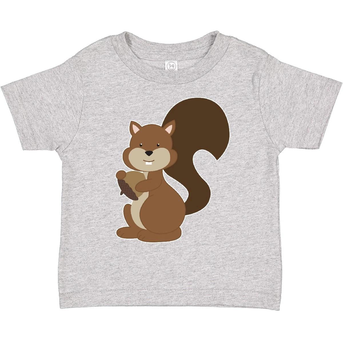 Inktastic Squirrel Toddler T-Shirt With Acorn Fall Autumn Child Preschooler Kid 130