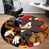 1pc Shadow Sonic Office Round Area Rug, Under Office Chairs Bedroom Living Room Home Decor a1022348