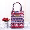 ins portable thermal insulation bag-border printing lunch bag ice bag thermal insulation bag thickened lunch lunch bag commuting