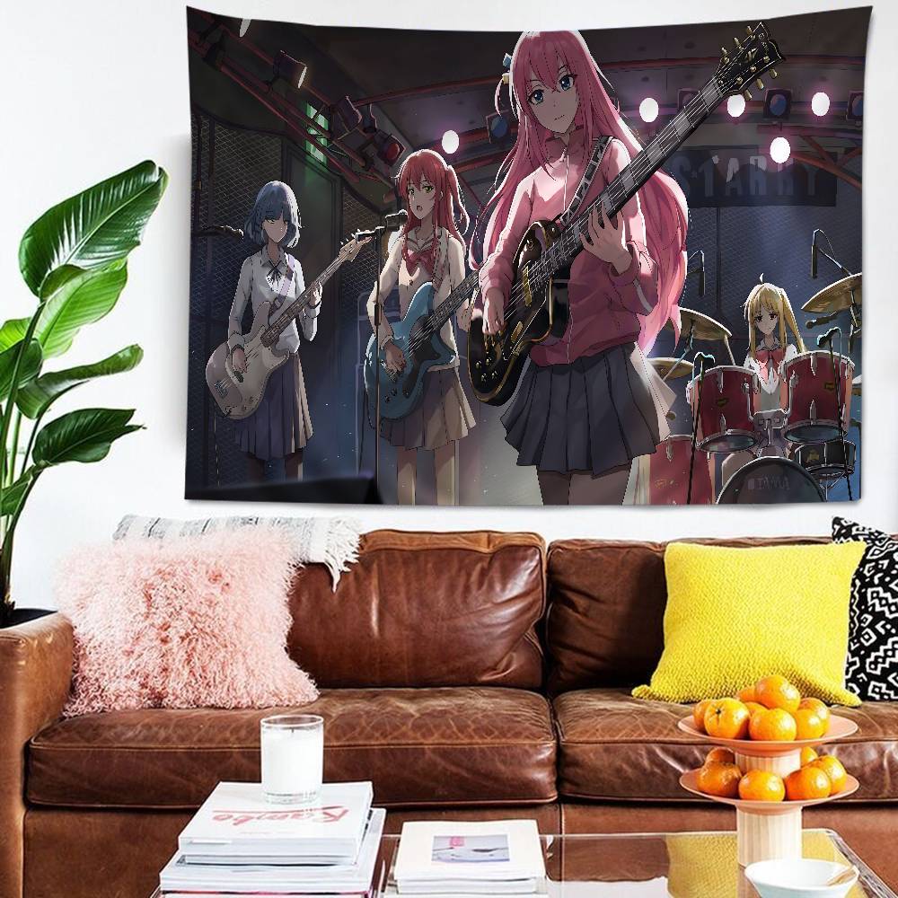 Anime Bocchi The Rock Cartoon Wandkleed Wanddecoratie Huishoudelijke Woondecoratie