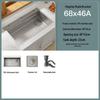 Black Nano 304 Stainless Steel Kitchen Sink: Large Single Bowl Vegetable Washing Basin