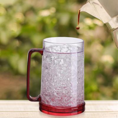 Doppelwandiger Bierkrug Kaffeetasse mit Henkel Milch Wiederverwendbar Tee Trinken für Haushalt
