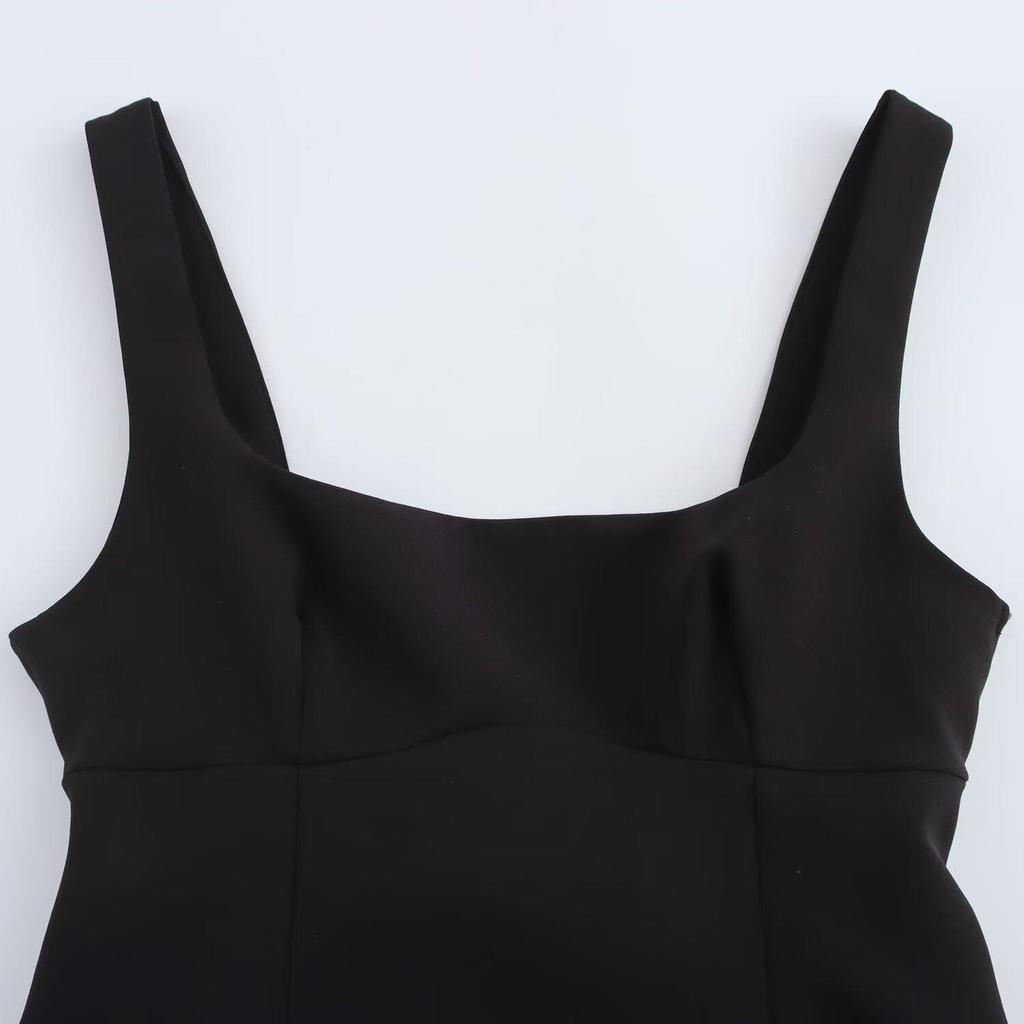 Spring 2025 Sweet Slim Fit Women's Camisole with Bow Back Decoration