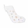 Large Xmas Stocking Embroidered Snowflake Sequin Socks Ornament Stocking Decoration for Family Holid