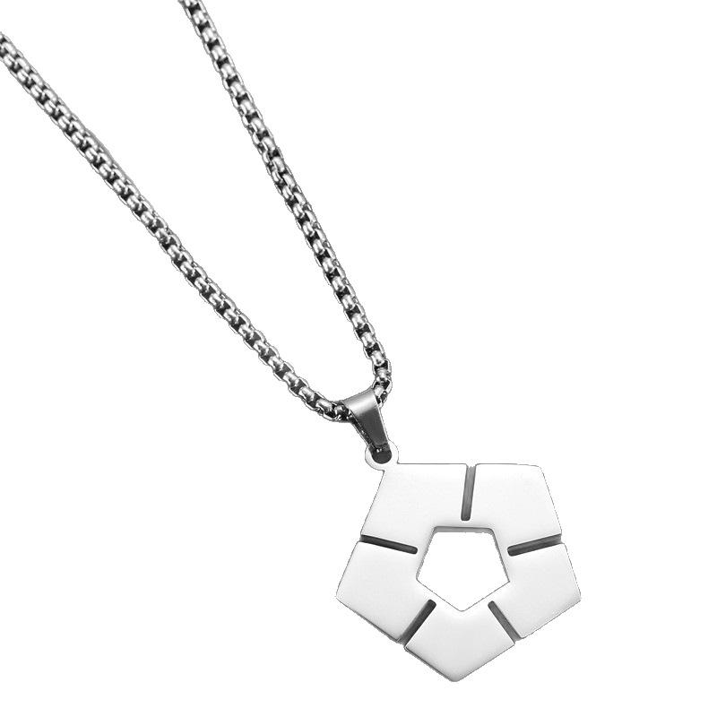 Trendige blaue Gefängnis-Fußballkette Bluelock Logo Anhänger Blue Lock Cartoon Anhänger Schmuck