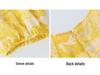 V-Neck Yellow Floral Tencel Chiffon Dress for Beach Vacation