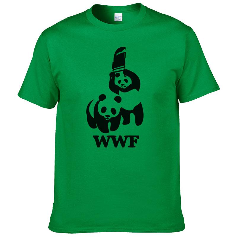 Panda Comedy Short Sleeve Cool Camiseta T Shirt Men T Shirt Summer Fashion Funny T-shirt #188