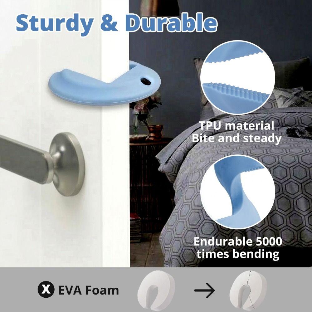 Easy Install Door Bang Stopper Pet Friendly Silicone Doorstop Premium Door Pinch Guard  Home
