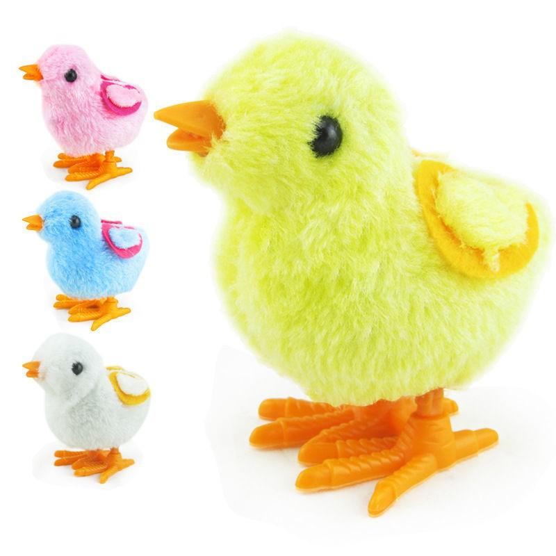 The Wind-up Chicken Can Move and Jump to Coax the Baby the Simulation Soft Plush Toy Children's Toys Born in the 80s