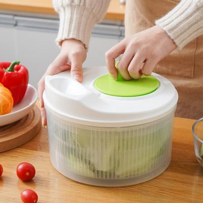 Uscător de salată, deshidrator de legume și fructe, uscător de salată verde, centrifugă pentru salată, coș de scurgere multifuncțional, ustensilă de bucătărie