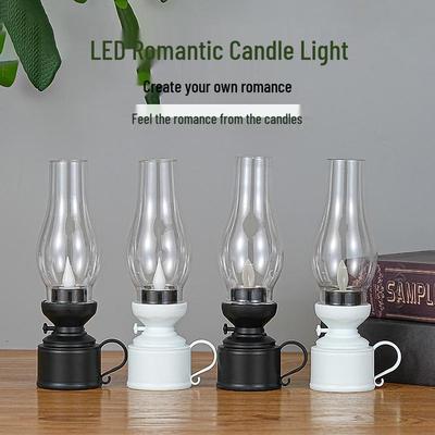 Retro LED Luminous Kerosene Lamp - Pony Lamp, Electronic Candle Light, Creative Decor & Gift Hurricane Light.
