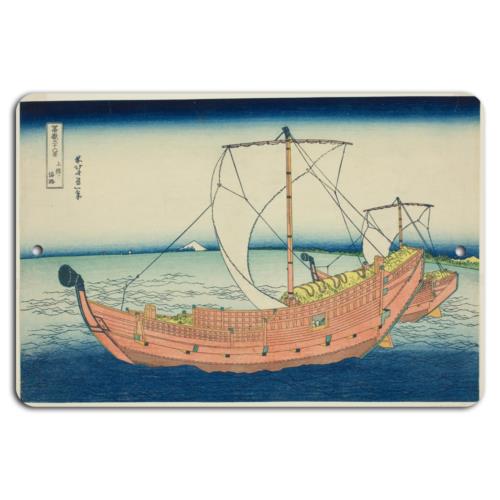 

Elegant Edo Sailing the Serene SeasAluminum 20x30cm（7.8x11.8inch）