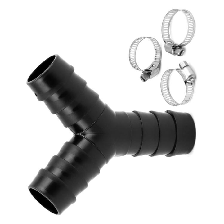 Multipurpose Simultaneous Appliance Drain Adapter Y Shaped Connector ABS Texture Suitable for Pipes Easy Installation