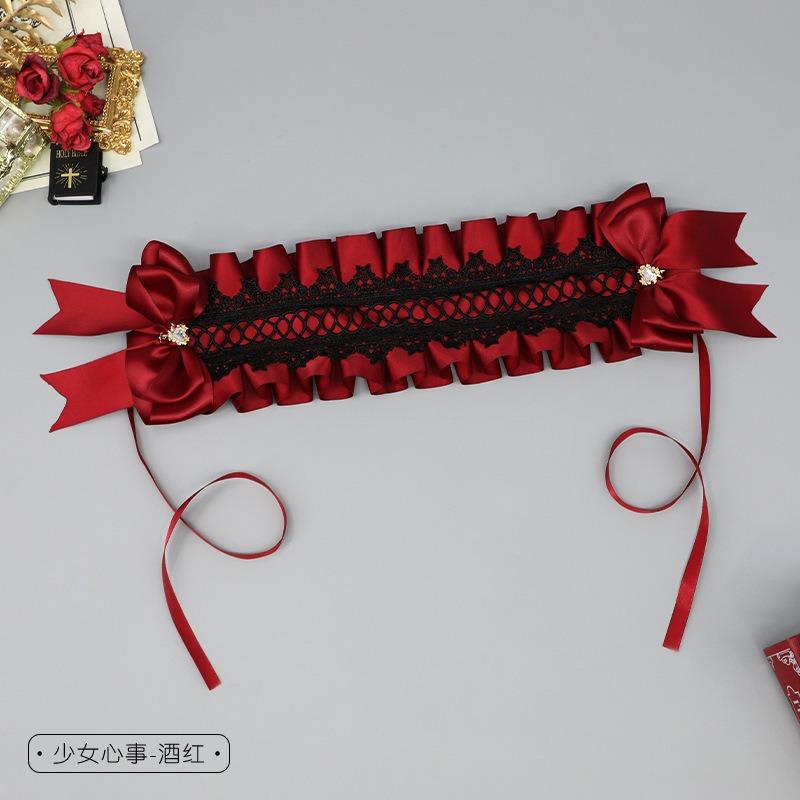 Plush Lace Bow Headgear Lolita Girls Comic-Con Headband Party Maid Hair Accessories Lo Niang Sweet Accessories