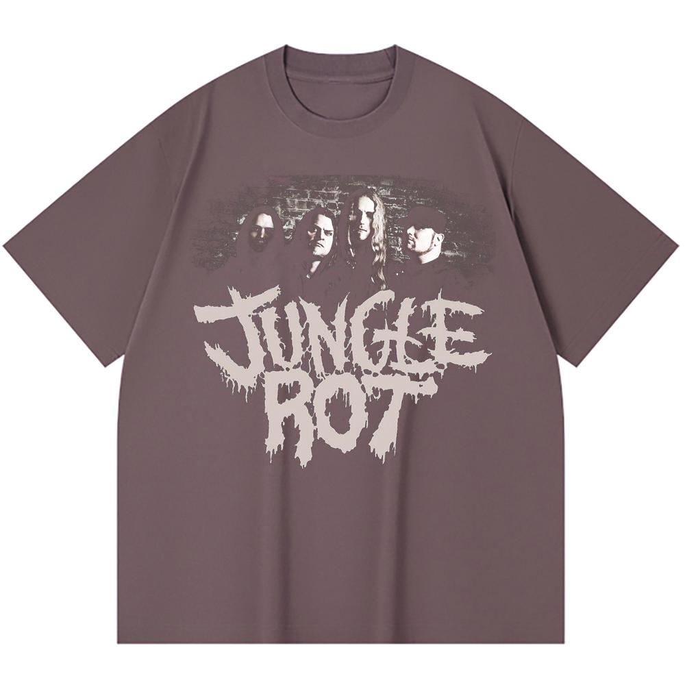 230 Gsm 100% Cotton Heavy Metal T-Shirt  Rock Band Popular Music Print Unisex Heavy Cotton T Shirt