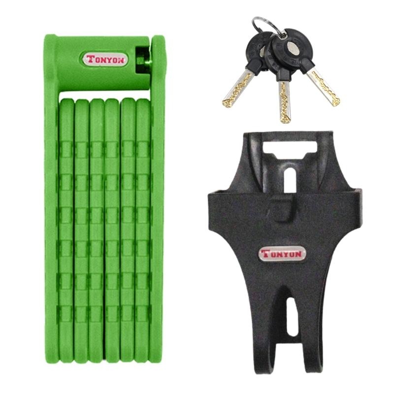 

Heavy Duty Anti Theft Lock Secure Guard with Keys & Easy Mounting Classical Folding Bike Lock High Security Bike Lock 1 зелёный