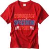 Oversized Summer For Men tshirt Democracy Is Not A Spectator Sport Short Sleeve Travel Round Neck Tees Cotton Tshirt For Men