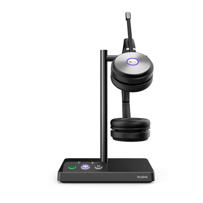 Casque audio sans fil - Yealink - WH62 Dual Teams - Noir - Connectivité USB - Batterie lithium rechargeable