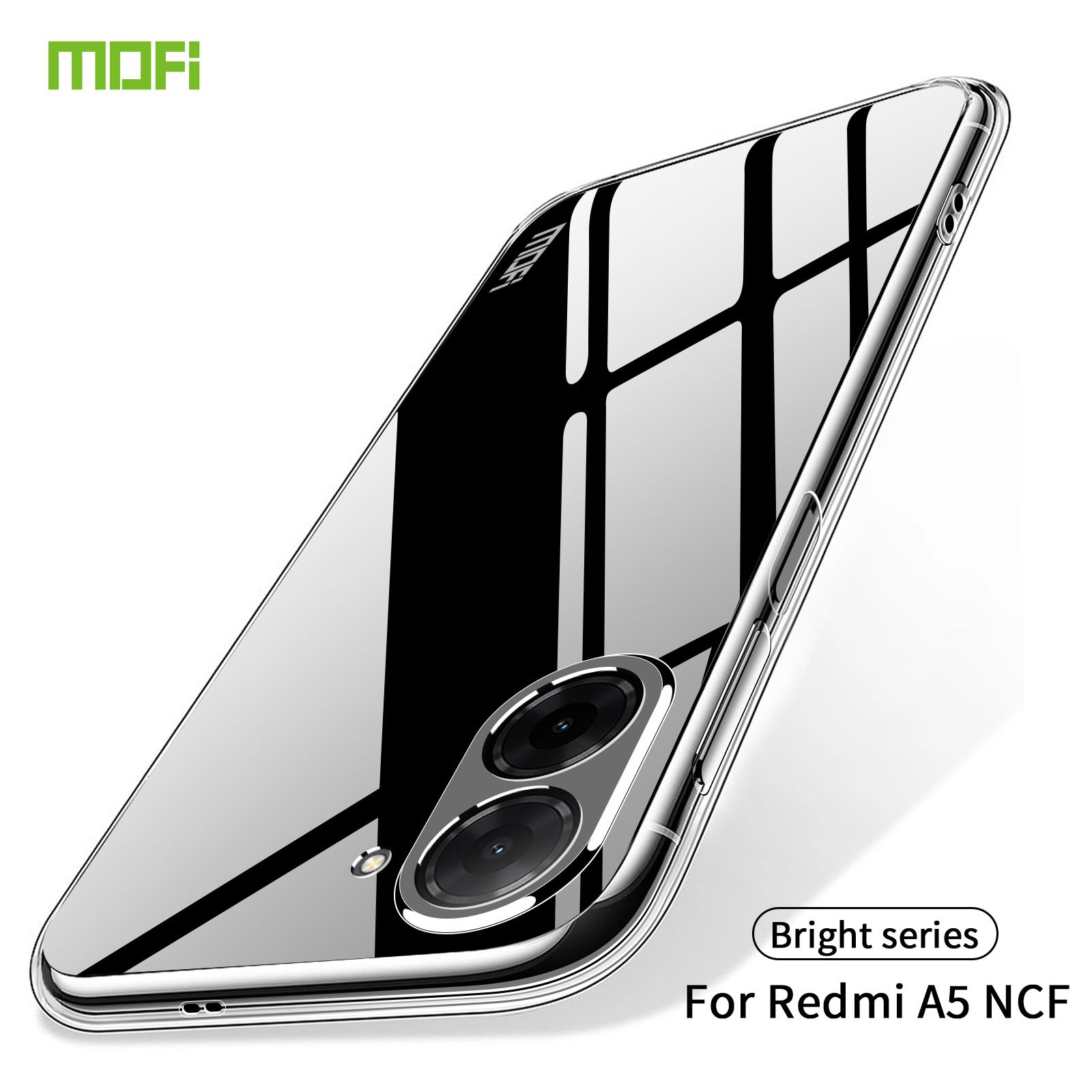 

For Xiaomi Redmi A5 NFC (173.45*79.35*8.45mm) Clear Phone Case MOFI Ultra-Thin TPU Phone Back Cover Transparent