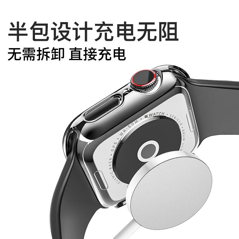 Applicable to Apple watchS11/1/1/1 Apple Watch case film integrated metal frame anti-drop protective case
