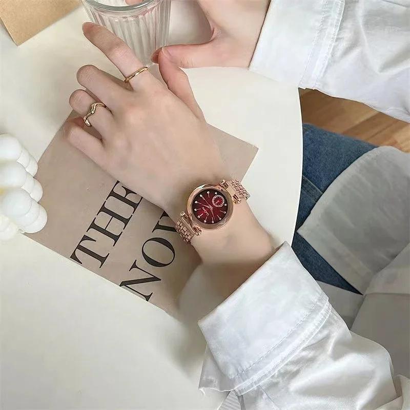 Ladies Watch Luxury Fashion Watch for Women Stainless Steel Quartz Wristwatches Gift