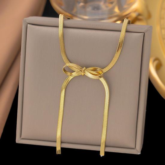 Schleifen-Choker-Halskette Ohrringe Damen Schleifen-Hängeohrringe Lange Quaste Schleifenknoten-Drop-Ohrringe für Hochzeit, Abschlussball, Party Schmuck Geschenke