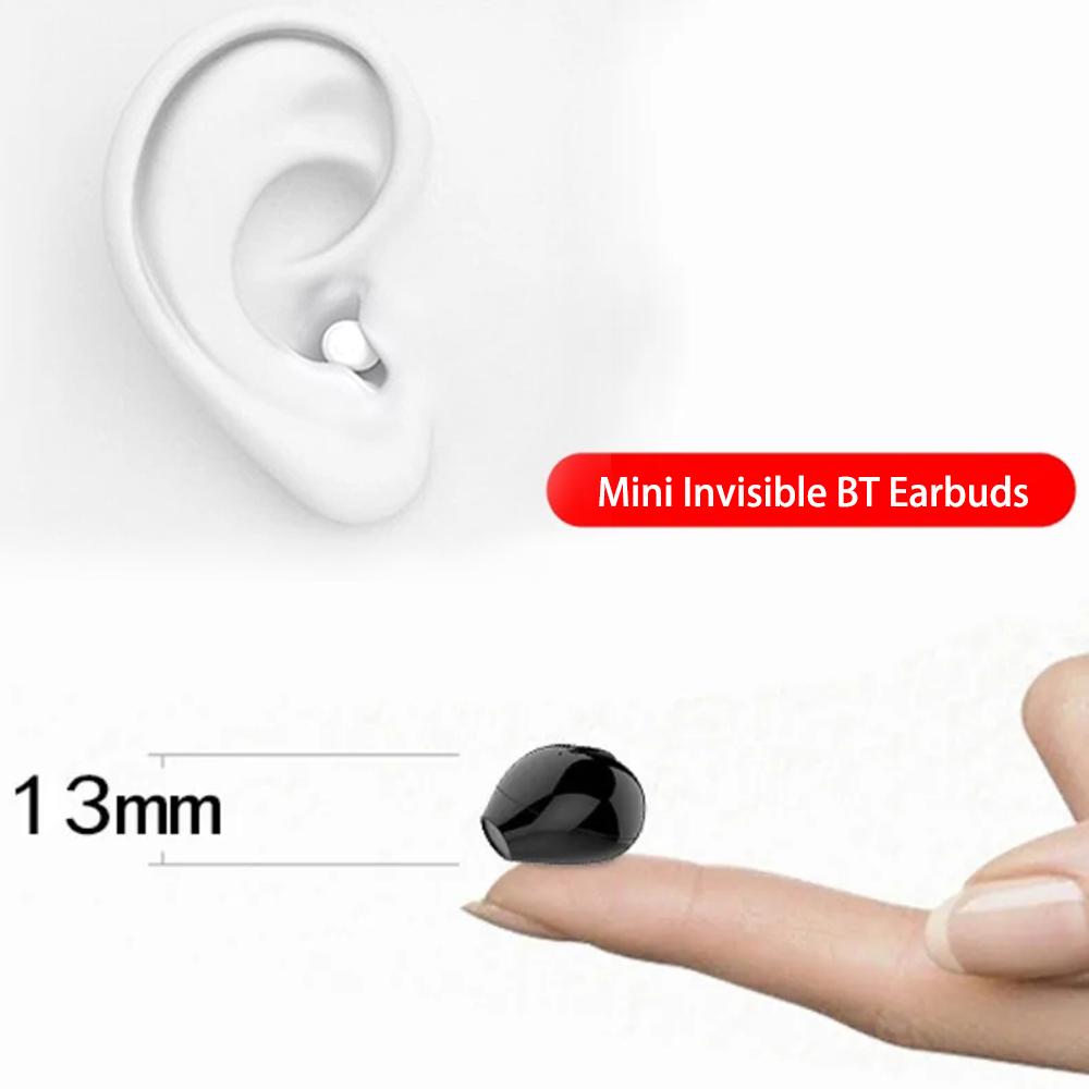 New Mini Headset Bluetooth 5.2TWS Invisible Headset Wireless Touch Game NFC Invisible In-ear Noise Canceling Sports Headset