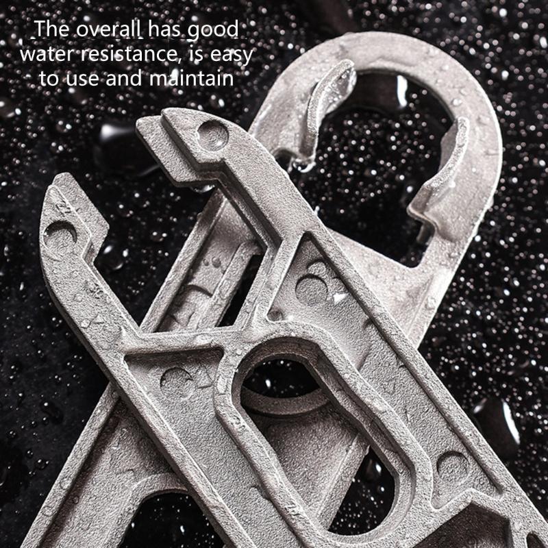 Professional 16 Functions Plumbing Wrench Compacts Design Thickened Aluminum Alloy Bathroom Fixture Installation Tool