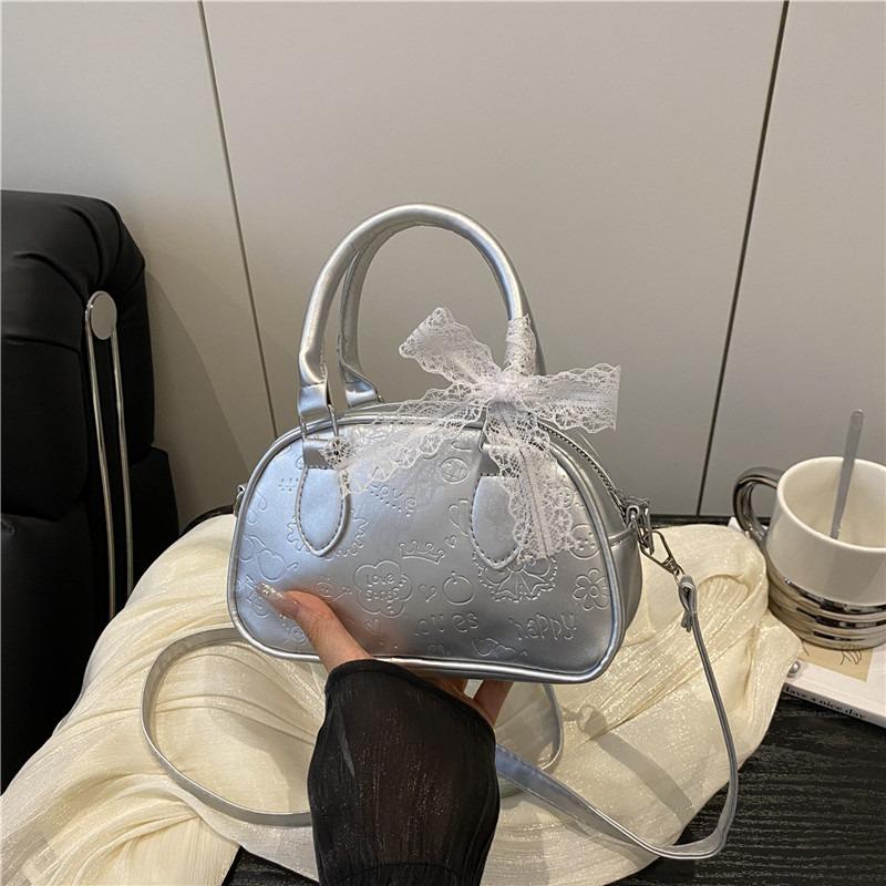 High-end Small Bag Women's New Popular Versatile Messenger Bag Fashion Casual Portable Bowling Bag