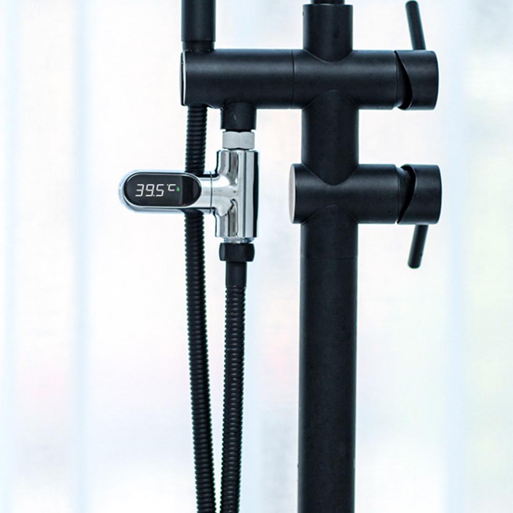 Termometru Duș Robinet Afișaj Digital LED Indicator Temperatură Apă Debit Apă Electricitate Autogenerată pentru Duș Baie