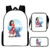Lilo Unisex Kids Backpack Set Waterproof Oxford School Activities Outdoor