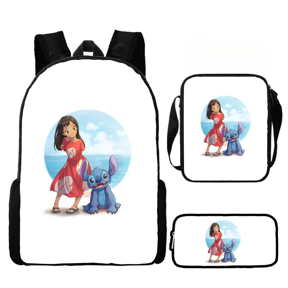 Lilo Unisex Kids Backpack Set Waterproof Oxford School Activities Outdoor